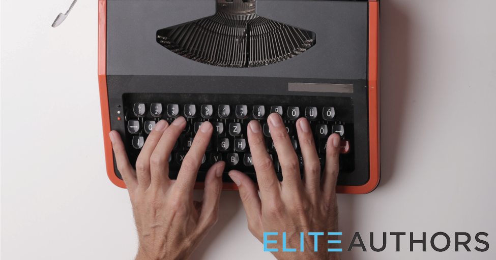 hands on a typewriter