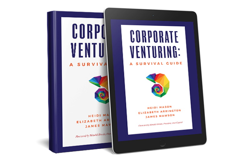 corporate venturing book and tablet