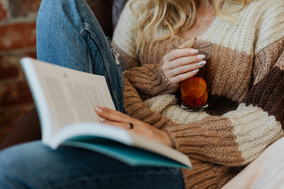 Reader sharing an honest book review after finishing a book