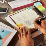 An author creates a detailed review strategy