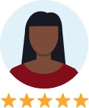 illustration of Daphnie with 5 stars below